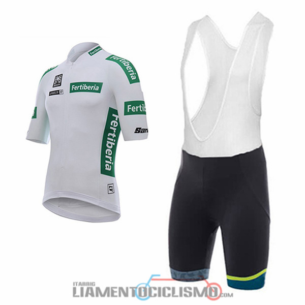 Abbigliamento Ciclismo Santini Fertiberia 2017 Bianco